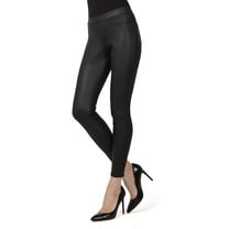 MeMoi Women's Classic Faux Leather Leggings - Womens - Female (S-M, Black)