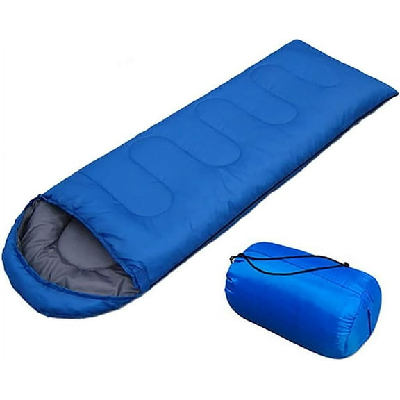 PEAKTREND Sleeping Bags for Adults Camping Portable Waterproof Compression Sack- Camping Sleeping Bags for Big and Tall (Blue)
