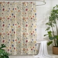 thumbnail image 2 of Xipuska Farmhouse Floral Shower Curtain - Water Repellent Fabric Shower Curtains Washable, Pastoral Country Watercolor Flower Herb Decorative Cloth Bathroom Curtains Modern Bath Decor 72"x78", 2 of 6