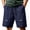 Blue, variant on Men's Stretch Quick Dry Cooling Hiking Shorts 9" Drawstring Elastic Waist Outdoor Work Athletic Shorts with Pockets Blue