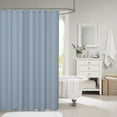 thumbnail image 4 of JVBTVB Waterproof No Drill Shower Curtain - EVA Fabric 71x71 Inch, Mold Resistant Bathroom Partition with Hooks, Hotel Quality Solid Color Liner, 4 of 6