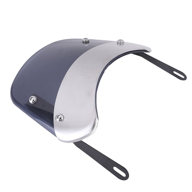 Deflector de viento para motocicleta, faro redondo retro universal, parabrisas delantero retro, parabrisas de motocicleta optimizado para la excelencia