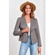 thumbnail image 4 of Abrigo PRETTYGARDEN 2025 Mujer Gamuza Sintética Gris Abierto Talle M, 4 of 9