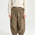 thumbnail image 3 of Plebaso Girls Boys Baggy Sweatpants Elastic Waist Pull on Athletic Joggers Plain Corduroy Casual Kids Pants, 3 of 6