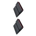thumbnail image 1 of Riwesomey Relleno para huecos de asiento de coche de cuero PU de primera calidad, almacenamiento conveniente para llaves, artículos pequeños, Negro 2piezas, 1 of 1