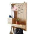 thumbnail image 3 of ORE International D4725-NA 19.75 in. Natural All Wood Memory Wall Organizer Board with Hooks, 3 of 4