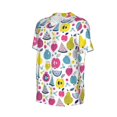 thumbnail image 2 of Rocae Doodle Fruits for Breathable Men's Baseball T-Shirt Fashionable Casual Baseball Jersey, Moisture-wicking Sportswear XX-Large, 2 of 9
