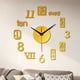 thumbnail image 1 of Reloj de pared DIY Mudo con espejo adhesivo, decoración para el hogar y la oficina, sin marco, 50x50cm, dorado, 1 of 5