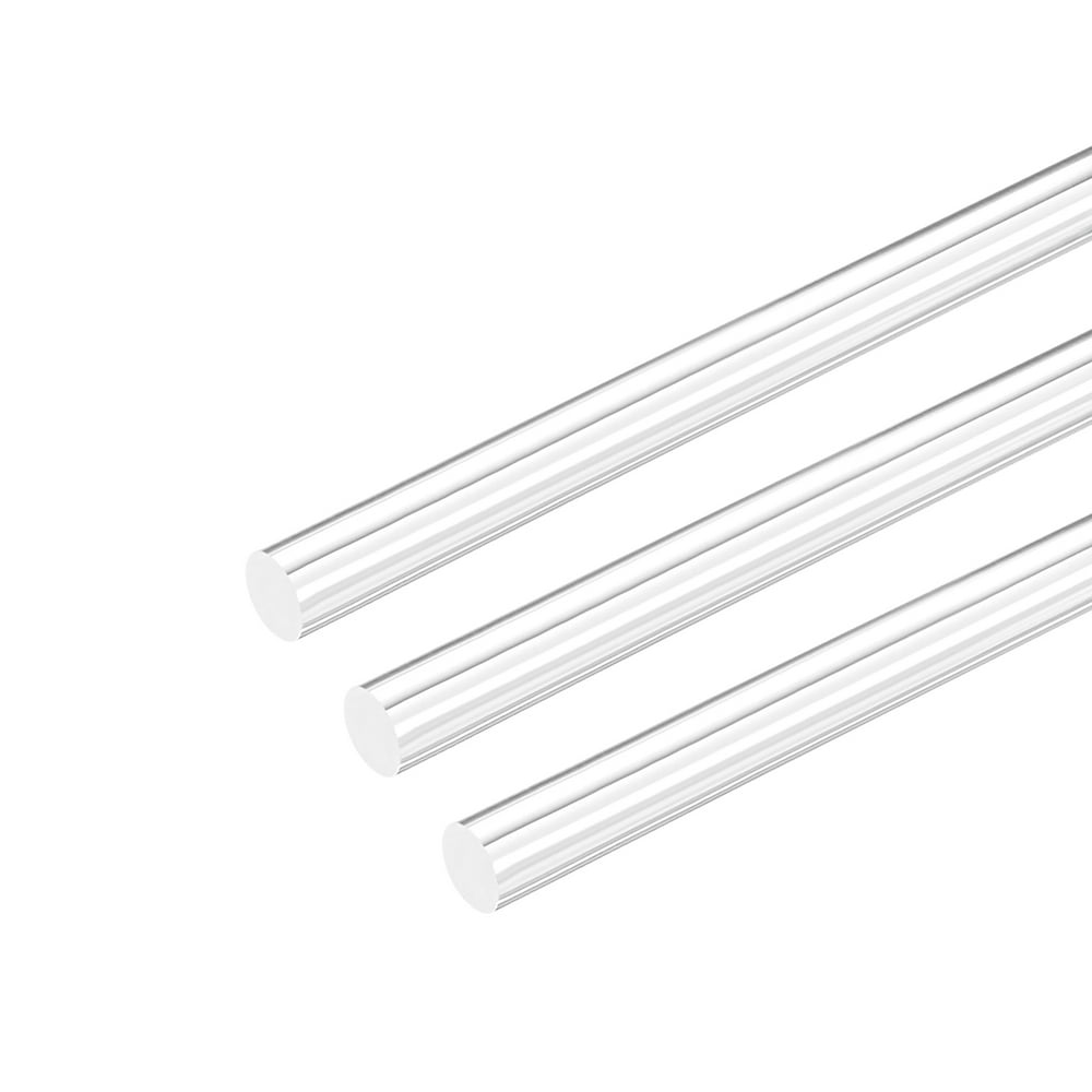 10mm Dia 20" Length Acrylic Round Rod,Clear Acrylic Plexiglass Rods