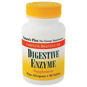 Natures Plus enzymes digestives - 90 comprimés