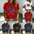 thumbnail image 2 of WJJIAO Women's Vintage Faith Freedom 250 Years 1776-2026 Independence USA 4th of July T-Shirt, 2 of 4