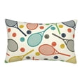 thumbnail image 3 of Salouo Racket and Tennis Ball Print Print Pillow Case Cover,Wrinkle-Free Bed Pillow Cover Pack of 1 Home Decor Fade-Resistant and Stain-Resistant ,Pillows Not Included -20"x30", 3 of 8