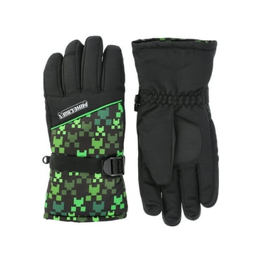 Minecraft Boys' Print Ski Gloves, Sizes S-XL