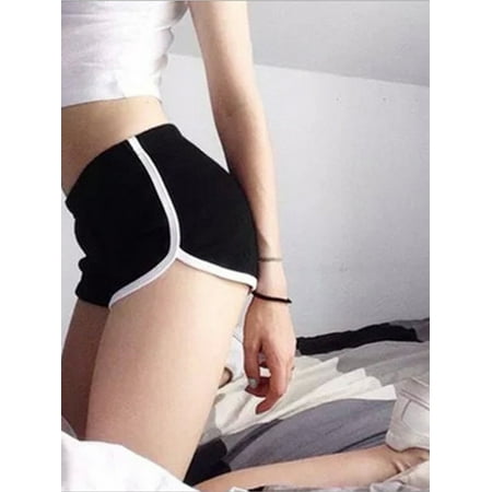 Hot Pants for Women Sports Gym Yoga Shorts Side Striped Fitness Activewear Running Jogging Summer Beach Shorts Casual Lounge