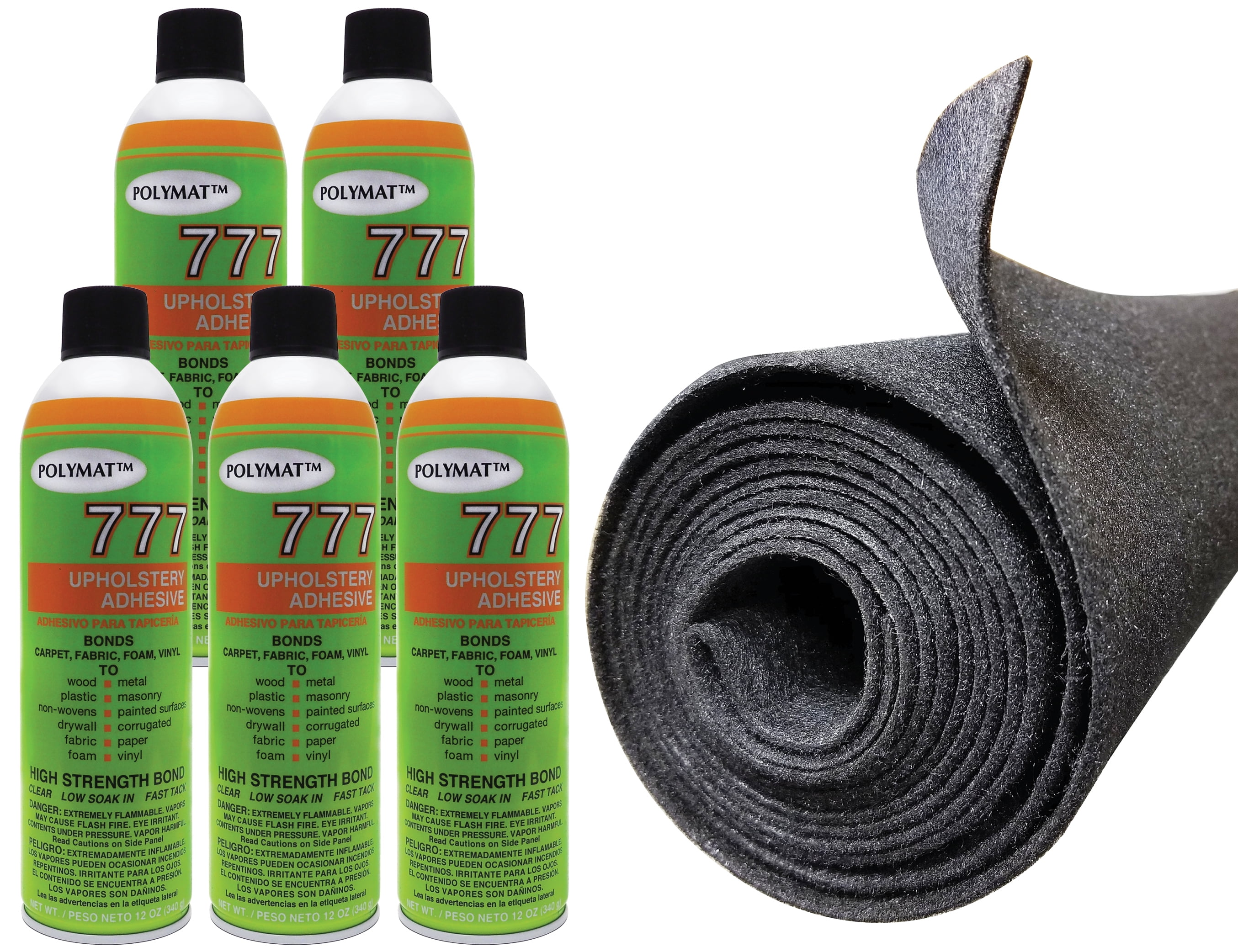 Felt Polymat Carpet Roll 16' x 3.75' Charcoal Display Accessory for Trade Show 