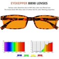 thumbnail image 4 of Eyekepper Blue Blocking Glasses for Women Men Reading Computer Orange Tinted Readers - Tortoise, 4 of 5
