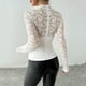 thumbnail image 5 of Heisall Womens Tops Long Sleeve Pullover Lace Back Zipper Slimming Versatile Base Layer Shirt for Autumn Winter Layering Round Neck Casual Blouse, 5 of 7