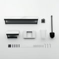 thumbnail image 4 of 4 Pieces Bathroom Hardware Accessories Set, Stainless Steel and Slate Bathroom Wall Shelves, 4 of 5