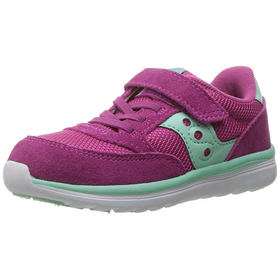 Saucony Baby Jazz Lite Sneaker Toddler/Little Kid/Big Kid, Pink/Turquoise, 4.5 M US Toddler
