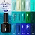 thumbnail image 2 of BORN PRETTY 10ml Blue Green Series Nail Gel Polish Glitter Sequins Gel Nail Polish Soak Off UV LED Nail Gel Varnish Summer Nails Gong Bohan LED, 2 of 2