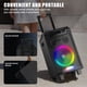 thumbnail image 3 of Máquina de karaoke, sistema PA con altavoz Bluetooth VeGue para adultos y niños con 2 micrófonos inalámbricos, subwoofer de 8 pulgadas, máquina de canto inalámbrica para fiestas de Navidad, bodas, reu, 3 of 3