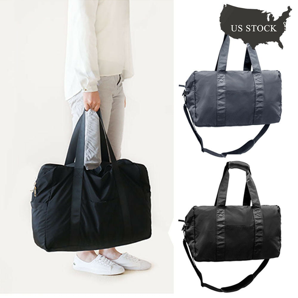 IClover Small Lightweight Travel Duffle Bag Weekend Handbag with [Back Straps] & [Double Sides ...