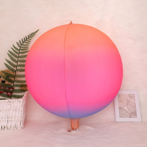 Globo de película de aluminio, globo redondo 4D, decoración para bodas, fiestas de cumpleaños, globo de papel de aluminio