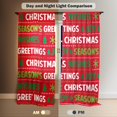thumbnail image 5 of Grinchmas Window Curtain Red and Green Christmas Print Curtains for Living Room Winter Xmas Curtains Holiday Decor Rod Pocket Darkening Drapes for Bedroom 84 in x 84 in, 5 of 6