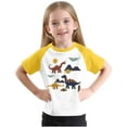 thumbnail image 4 of RXIRUCGD 2025 Vêtements d'Été pour Enfants Tout-Petits Garçons Filles Mode Mignon Col Rond Imprimé Manches Courtes Haut, 4 of 7