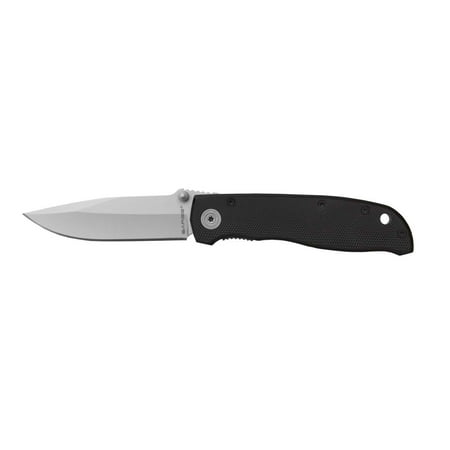 Liner Locking Folder Black Diamond Cut Liner Lock Folder Knife, 3 1/8 440 Stainless Steel Blade By Sarge ()