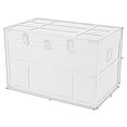 thumbnail image 4 of Vintiquewise Old Cedar Style Large Lockable Wooden Chest, Multicolor, Large Cedar Chest, 4 of 7