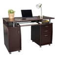 thumbnail image 3 of Techni Mobili Engineered Wood Computer Desk w/CPU Stand Compartment in Chocolate, 3 of 11