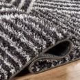 thumbnail image 2 of World Rug Gallery Abstract Geometric Shag Rug – Anthracite Dark Gray – Medium Pile Rug – Kid & Pet Friendly - ANTHRACITE 7'10"x10', 2 of 9