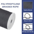thumbnail image 3 of 1/16 Inch Polypropylene Rope Braided Ropes, 328ft Nylon Rope Dark Grey, 3 of 6