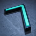 thumbnail image 1 of Glow in the Dark House Numbers - Aqua / Solar Powered House Numbers - Aqua, 1 of 1