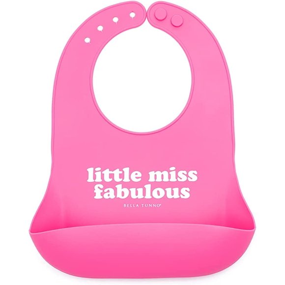 Recogedor de alimentos de silicona impermeable Baby Bib Bella Tunno