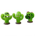 thumbnail image 1 of Garden Cactus Set,Three Small Flower Bonsai Ornaments,Cactus Sculpture,Halloween Garden Set Miniature,Outdoor Decorations Home Decor,Landscape, 1 of 5