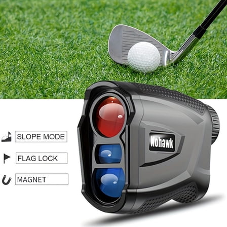 Nohawk 600/1000Yds Golf Laser Rangefinder with Slope, Flag Lock & Vibration, Rechargeable, Dual Mode (Yards/Meters) for Golf Course