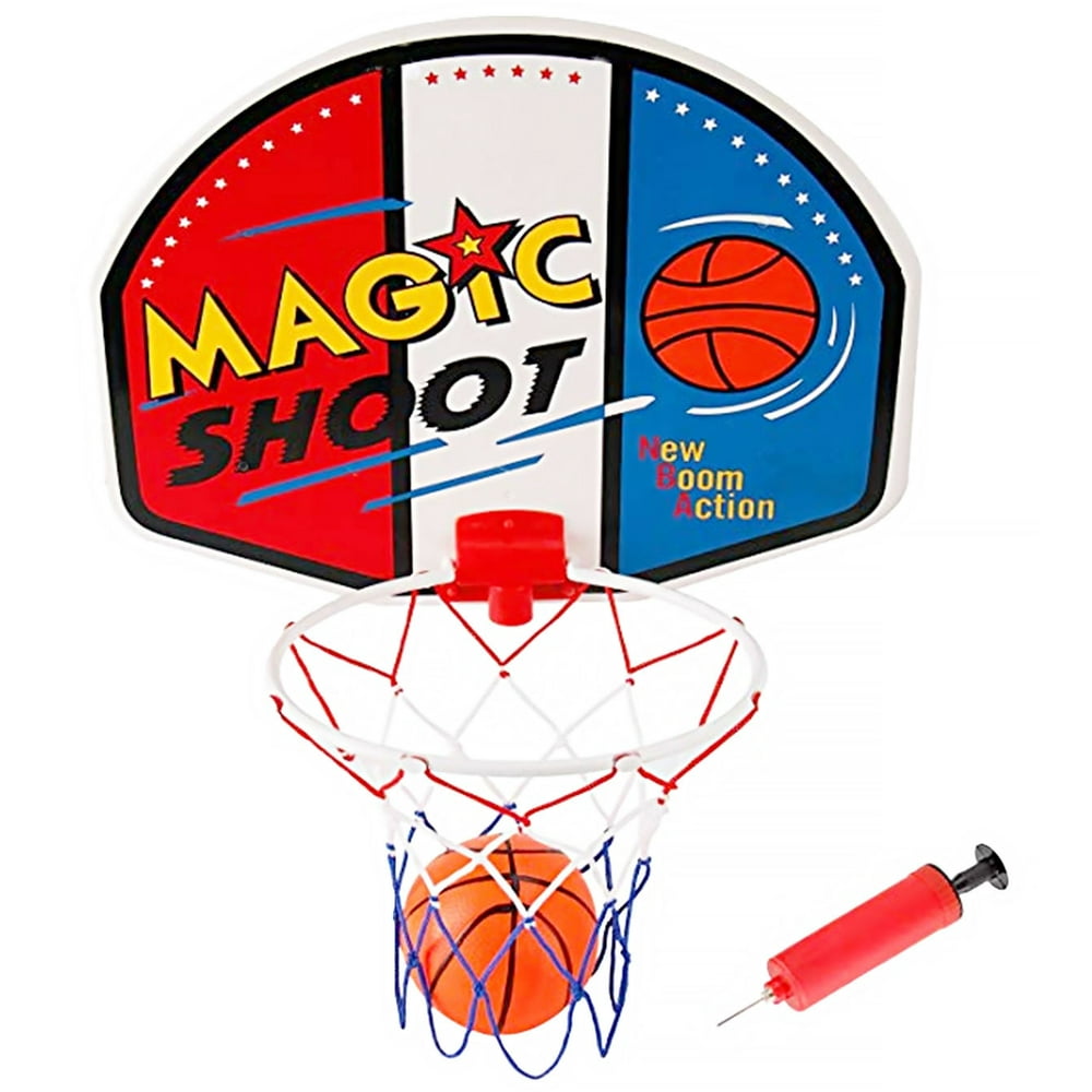 New Magic Shot Mini Basketball Hoop Set With Ball And Pump Walmart