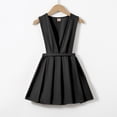 thumbnail image 2 of YOUYEDIAN Back to School Uniform Dresses for Girls Sleeveless V Neck Pleated Dress, 2 of 4