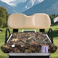thumbnail image 3 of XYZCANDO Camouflage Leaf Golf Cart Seat Cover with 4 Front Pockets, Non-Slip Washable Terry Cloth Seat Protector Universal for 2-Seat Golf Carts, 3 of 8