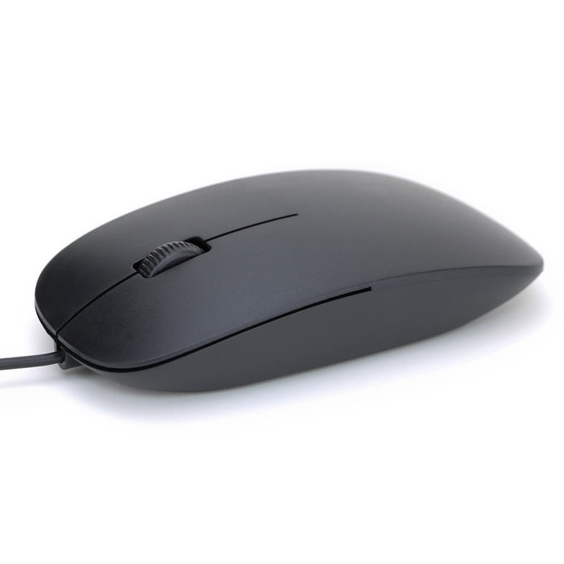 Ultra thin USB Wired Mouse1200dpi 3D Optical Ergonomic Ultrathin Mice Gaming PC Laptop Computers Mini Mouses For office Home