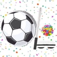 thumbnail image 5 of Dserhfy Soccer Pinata Pull String Soccer Ball Pinata with Stick Blindfold Confetti Sports Theme Birthday Party Favors for Kids Adults, 5 of 8