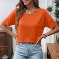 thumbnail image 4 of Short Sleeve T Shirts for Womens Summer Business Casual Tops Loose Basic Outfits, 4 of 6
