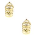 thumbnail image 1 of Guardoinrt Electroplated Metal Birdcage Shape Tea Light B- Candle Holder Gold Type E 2Set, 1 of 6