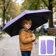 thumbnail image 4 of Voglyf Mini Travel Folding Umbrella, Small Compact and Lightweight, Pocket Size Sun Rain Umbrella, Portable Windproof Small Parasol with Storage for Women Men Travel Outdoor Carry Gift,Purple, 4 of 8