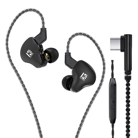 KBEAR KS2 IEM, in Ear Monitor Headphones Hybrid 1BA 1DD Wired Earbuds Stereo Bass HiFi IEM Earphone Noise Cancelling High Resolution with D