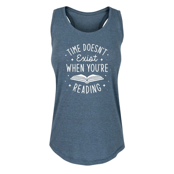 Instant Message - Time Doesn't Exist When You're Reading - Women's Racerback Tank