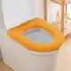 thumbnail image 4 of Ireezec Winter Toilet Seat Cover Knitted Bathroom Mat Non-Slip Soft Cushion for Bathroom Home Comfort Warm Washable Toilet Lid Cover Cozy Thick Plush Fabric Toilet Seat Cushion for Cold Weather Home, 4 of 6