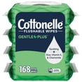 thumbnail image 1 of Toallitas húmedas desechables Cottonelle GentlePlus 168 unidades, 1 of 6